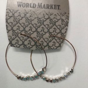Cost Plus World Market Hoop Earrings